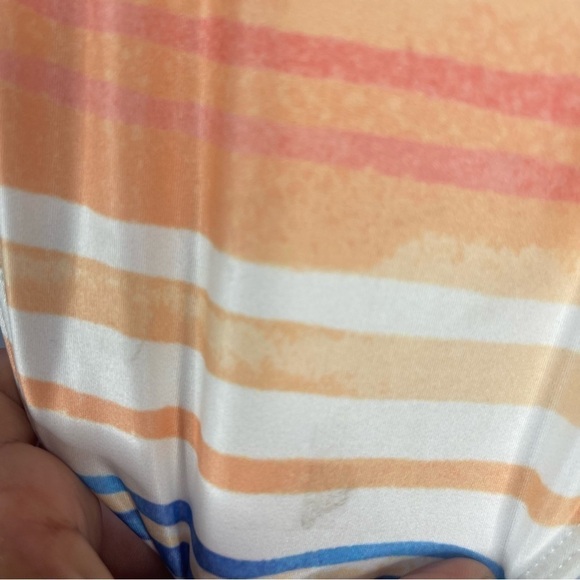 Kenny Flowers The Palmilla Stripe One Piece Open Side Swimsuit Size S NWT - Picture 8 of 10